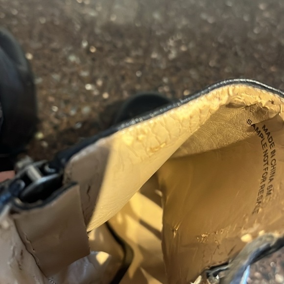 4/$20 Nine West black heal ankle boots, size 6M - Picture 8 of 8